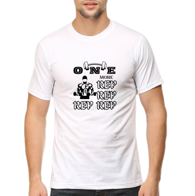 One more step v1 white Gym T shirt - Image 3